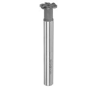 sourcing map T-Ranura Molienda Cortadores, 3mm Profundidad 20mm Corte Diámetro 12mm Vástago Tungsteno Carburo Punta 6 Flautas T Ranura Extremo Molino para Inoxidable Acero Cobre Aluminio