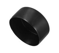 sourcing map Tapones de goma de 110 mm, tapones redondos de vinilo para tubos, vallas, postes de tuberías, muebles, barandillas, color negro, 50 mm de altura