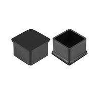 sourcing map Tapones de muebles de goma de 40mm x 40mm Cubiertas redondas de patas de Sillas Mesas 8 unidades