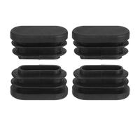 sourcing map Tapones de plástico para agujeros, 4 tapas ovaladas de 30 x 15 mm, tapa de inserción de tubo de tubo, cubiertas de agujero de patas de silla de mesa para patas de silla de mesa, tubos de