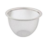 sourcing map Té en Hojas Especia Redondo de Acero Inoxidable Alambre de Malla del tamiz de Filtro 8 cm Diámetro