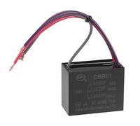 sourcing map Techo Ventilador Condensador CBB61 3.5/5/6uF 250V AC 4 Cables Metalizado Polipropileno Película Condensador 48x38x26mm para Eléctrico Ventilador Bomba Motor Generador