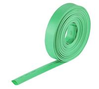 sourcing map Termoretráctil Tubo, 1/2"(12mm) Diámetro 20mm Plano Ancho 2:1 Relación Encogible Tubo Cable Manga 7m - Verde