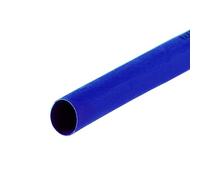 sourcing map Termoretráctil Tubo, 1/4"(6mm) Diámetro 10mm Plano Ancho 2:1 Relación Encogible Tubo Cable Manga 7m - Azul