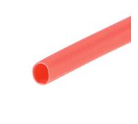 sourcing map Termoretráctil Tubo, 1mm Diámetro 2.7mm Plano Ancho 2:1 Relación Encogible Tubo Cable Manga 7m - Rojo