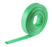 sourcing map Termoretráctil Tubo, 3/8"(10mm) Diámetro 17mm Plano Ancho 2:1 Relación Encogible Tubo Cable Manga 7m - Verde