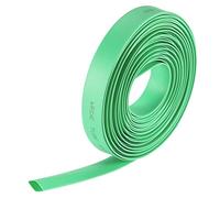 sourcing map Termoretráctil Tubo, 5/16"(8mm) Diámetro 13.7mm Plano Ancho 2:1 Relación Encogible Tubo Cable Manga 7m - Verde