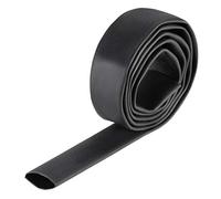 sourcing map Termoretráctil Tubo, 5/8"(15.4mm) Diámetro 26mm Plano Ancho 3:1 Relación Encogible Tubo Cable Manga 1m - Negro
