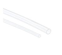 sourcing map Termorretráctiles Tubos Kit 2:1 2mm y 4mm Diámetro 3.3 Pies Transparente Aislamiento Protección para Eléctrico Cable Alambre