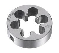 sourcing map Terraja, Terrajas de Roscar Métricas 7/8"-14 UNF, Terraja Redonda 45mm Diámetro Exterior, Troquel para Roscar de Aleación de Acero