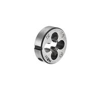 sourcing map Terraja, Terrajas de Roscar Métricas M8 X 1, Terraja Redonda 25mm Diámetro Exterior, Troquel para Roscar a la Izquierda, Aleación de Acero