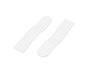 sourcing map Tira Plástica Casera del Retrete De La Tira del Retrete De La Tapa del Retrete De La Manija del Elevador 2pcs Blanco