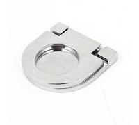 sourcing map Tirador Redondo Asa De Anillo Puerta De Armario De Cajas De Muebles Con Acabado En Cromo 19Mm