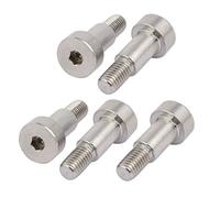 sourcing map Toma Tornillo de Espaldilla 10mm hombros diámetro 16mm hombro longitud M8 del maleficio 5piezas del hilo de rosca