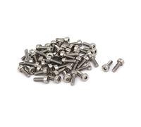 sourcing map Tornillo Allen Torx M2X6mm Rosca Destornillador Torx T6 Acero Inoxidable 304 50Pcs