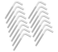 sourcing map Tornillo de ángulo recto M5 x 60 mm, 7/L, acero inoxidable 304, en forma de L, tornillo de fundación cuadrado largo, 15 piezas