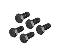 sourcing map Tornillo de cabeza hexagonal de acero al carbono negro Sujetador tornillos 5/8"-11 x1" 5pcs