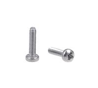 sourcing map Tornillo de Máquina cabeza de estrella pernos sujetadores transversales fijadores de M2x8mm 100 pzas