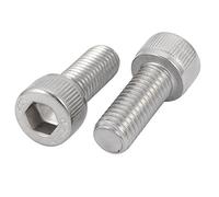 sourcing map Tornillo Hexagonal De Cabeza Hueca M10X25mm Acero Inoxidable De La Rosca Izquierda De Rosca 2 Piezas