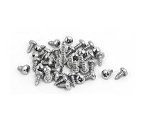 sourcing map Tornillos Auto Roscas De Acero Inoxidable 316 M2.9X6.5mm De Cabeza Troncocónica 40Pcs