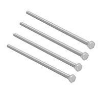 sourcing map Tornillos De Cabeza Hexagonal Rosca M6 140mm De 304 Acero Inoxidable Tornillos Fijación 4Pcs