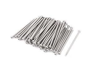 sourcing map Tornillos de cabeza plana Phillips de acero inoxidable 304 M3 x 60 mm Perno 60 piezas