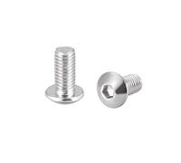 sourcing map Tornillos de la máquina m5x10mm hexagonal cabeza redonda tornillos de tornillo tornillos 50 unids