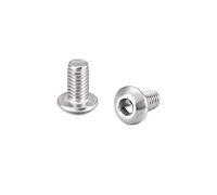sourcing map Tornillos de máquina m3x6mm hexagonal cabeza redonda tornillos de tornillo tornillos 50 unids