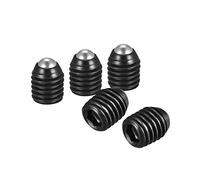 sourcing map Tornillos de Presión de Punto de Bola M10 x 12mm, Tornillo de Cabeza Hexagonal con Resorte Métrico de Acero de Alto Carbono, 20 Piezas