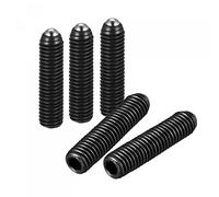 sourcing map Tornillos de Presión de Punto de Bola M8 x 35mm, Tornillo de Cabeza Hexagonal con Resorte Métrico de Acero de Alto Carbono, 5 Piezas