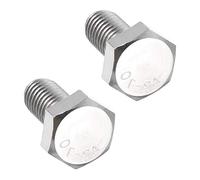 sourcing map Tornillos Izquierdo Fijador Rosca M10 De 20 mm De Cabeza Hexagonal De Acero Inoxidable 304 2Pcs