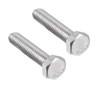 sourcing map Tornillos Izquierdo Fijador Rosca M6 De 30 mm De Cabeza Hexagonal De Acero Inoxidable 304 2Pcs