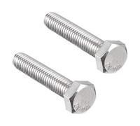 sourcing map Tornillos Izquierdo Fijador Rosca M6 De 50 mm De Cabeza Hexagonal De Acero Inoxidable 304 2Pcs