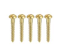 sourcing map Tornillos para madera M2 x 16 mm, cabeza redonda ranurada, tornillo autorroscante, 50 unidades