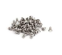 sourcing map 50 unidades Tornillos Phillips M3 de 6 mm avellanados