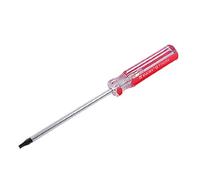 sourcing map Torx Magnético Destornillador, T15 Seguridad Estrella Destornillador con 4 Pulgadas CR-V Eje y Claro Rojo Mango