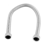sourcing map Trenza Diseño Acero Inoxidable Flexible Ducha Conector De Manguera 50cm Largo