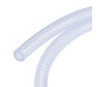sourcing map Trenzado Reforzado PVC Tubería 6mm ID 1m Transparente Alta Presión para Agua Manguera