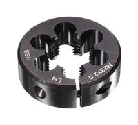 sourcing map Troquel de rosca redondo M23 x 2 rosca métrica de 2 pulgadas OD ajustable mano izquierda acero de alta velocidad (HSS) troquel redondo de corte de rosca para reparación de roscas