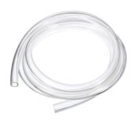 sourcing map Tubo de PVC, 16 mm de diámetro interior x 22 mm de diámetro exterior, tubo de agua de vinilo transparente de 10 pies de largo, tubo de agua flexible de plástico ligero para acuaponia,