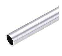 sourcing map Tubo Redondo de 6063 Aluminio, Tubo de Aluminio, 25mm Diámetro Externo, 21mm Diámetro Interior, 300mm Longitud, Tubos Rectos sin Costuras