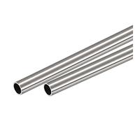 sourcing map Tubo redondo de acero inoxidable 304, 11 mm de diámetro exterior, 1 mm, grosor de pared 250 mm de longitud, 2 unidades