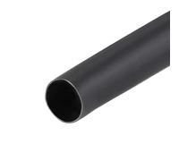 sourcing map Tubo termorretráctil, 3/8 "(9.5 mm) Dia 3: 1 Relación de cable de tubo retráctil 1m - Negro