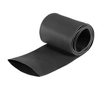 sourcing map Tubo Termorretráctil, Termoretractil 1m Longitud, Ancho Plano de 80mm, Ø 50mm, Relación 2:1, Tubo Termoretractil para Protección el Cable, Prevenir la Corrosión del Metal, Negro