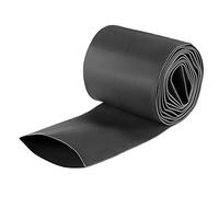 sourcing map Tubo Termorretráctil, Termoretractil 2m Longitud, Ancho Plano de 80mm, Ø 50mm, Relación 2:1, Tubo Termoretractil para Protección el cable, Prevenir la Corrosión del Metal, Negro