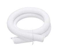 sourcing map UL94-V2 - Funda trenzada de alambre de manga dividida de 1-1/4 pulgadas y 5 pies, color blanco, UL94-V2, funda ignífuga de PET para gestión de cables automotriz, hogar