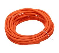 sourcing map UL94-V2 - Funda trenzada de alambre de manga dividida de 1/8 pulgadas, 25 pies, color naranja, funda de PET ignífuga para gestión de cables automotriz y hogar