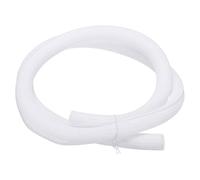 sourcing map UL94-V2 UL94-V2 - Funda trenzada de alambre de manga dividida de 1 pulgada y 5 pies, color blanco, funda de PET ignífugo para gestión de cables en el hogar