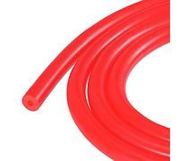 sourcing map Vacío Silicona Tubo 3mm (1/8") ID 9mm OD 3mm Pared Grosor Tubo Manguera para Motor 1,5M Roja