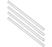 sourcing map Varilla Cuadrado De Acrílico Sólido Pmma Barra 8mmx8mmx250mm Transparente 4Pcs